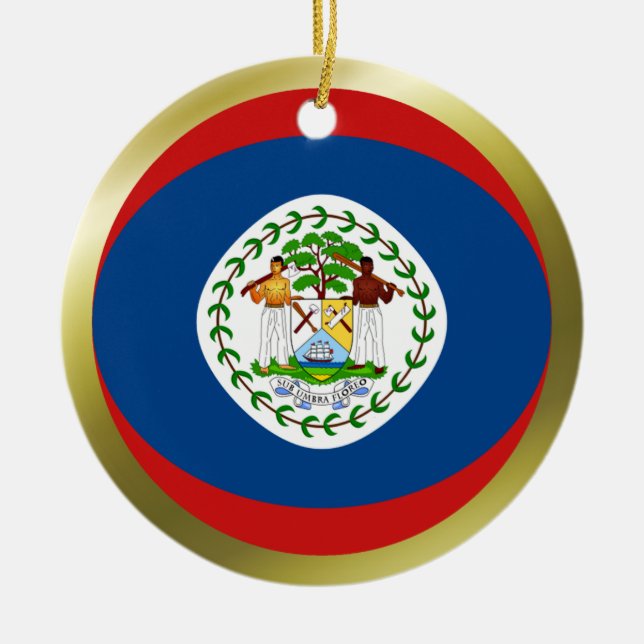 Ornamento da bandeira de Belize (Frente)