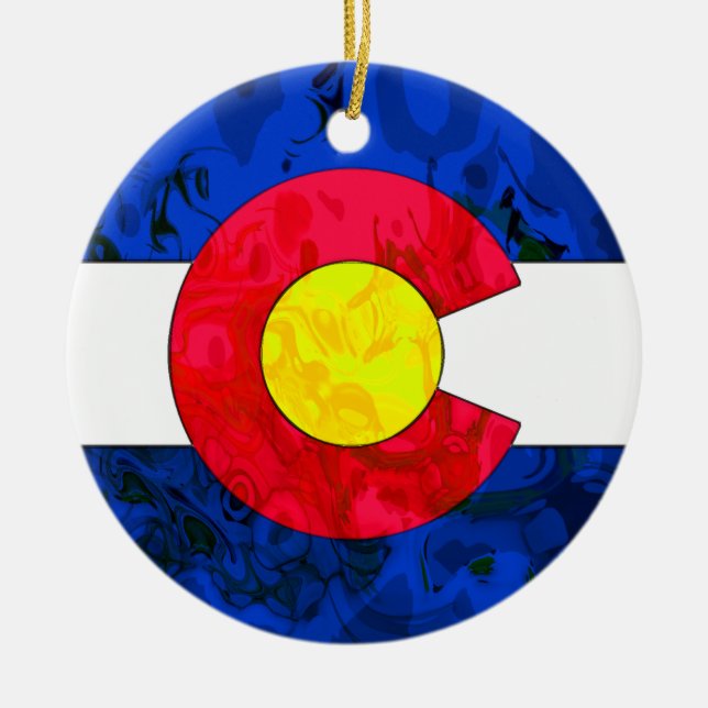 Ornamento da BANDEIRA de COLORADO (Frente)