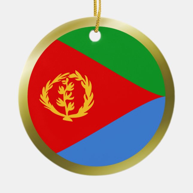 Ornamento da bandeira de Eritrea (Frente)