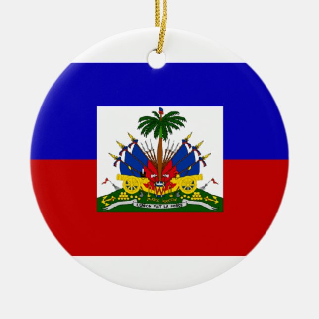 ORNAMENTO DA BANDEIRA DE HAITI (Frente)