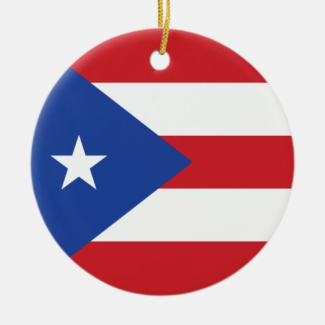 Ornamento da bandeira de Puerto Rico (Frente)