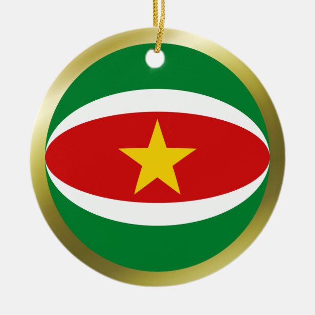 Ornamento da bandeira de Suriname (Frente)