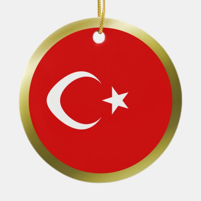 Ornamento da bandeira de Turquia (Frente)