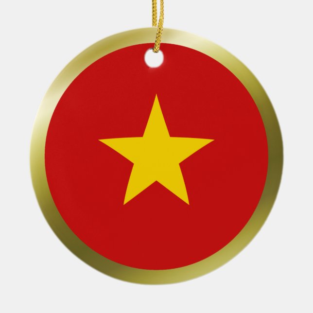 Ornamento da bandeira de Vietnam (Frente)