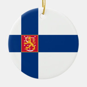 Ornamento da bandeira do estado de Finlandia