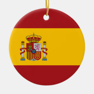 Ornamento da bandeira nacional da espanha