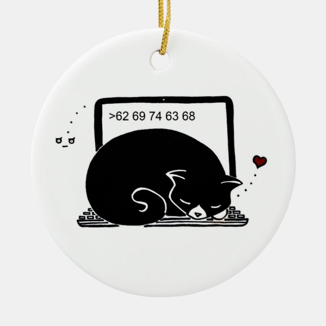 Ornamento da Cama do laptop (Tuxedo - Preto e Bran (Frente)