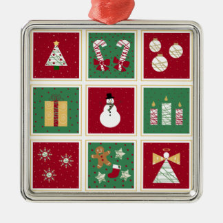 Ornamento da colagem dos feriados