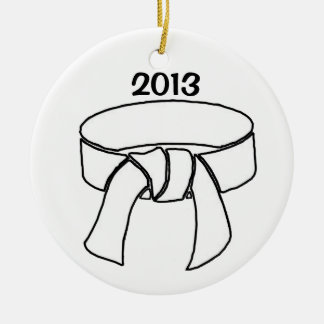 Ornamento da correia de 2013 brancos