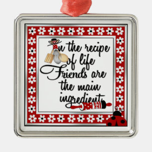 Ornamento da cozinha do amigo