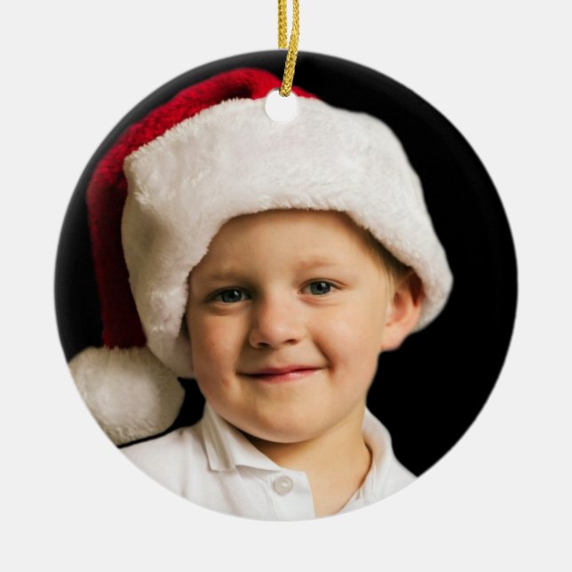 Ornamento da foto do feriado (Frente)