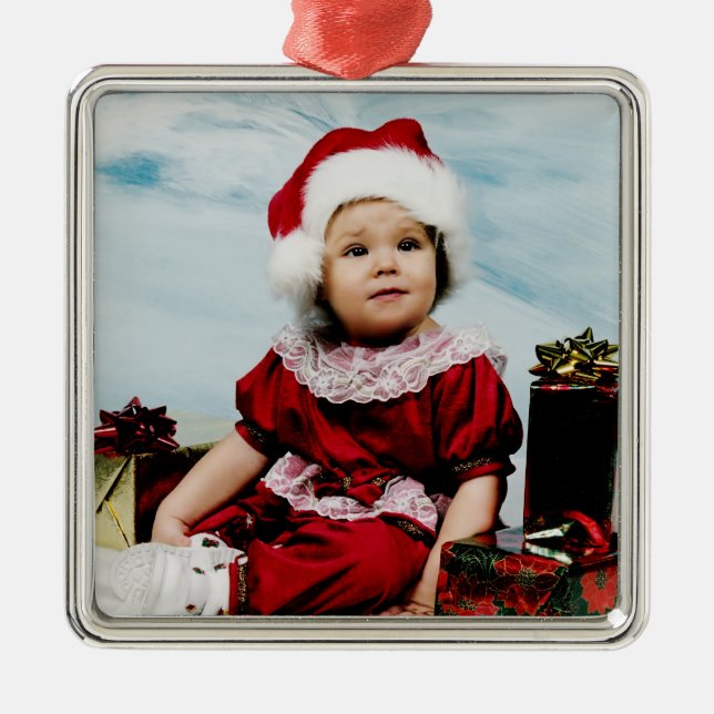 Ornamento da foto do Natal (Frente)
