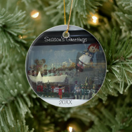 Ornamento da Janela da Loja de Papais noeis de Nat