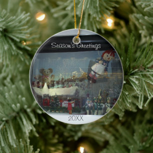 Ornamento da Janela da Loja de Papais noeis de Nat