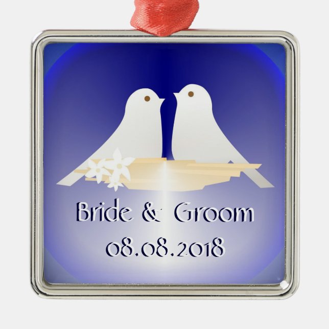 Ornamento da lembrança do casamento (Frente)