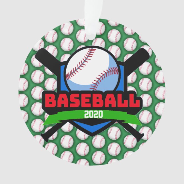 Ornamento da Medalha Baseball (Frente)