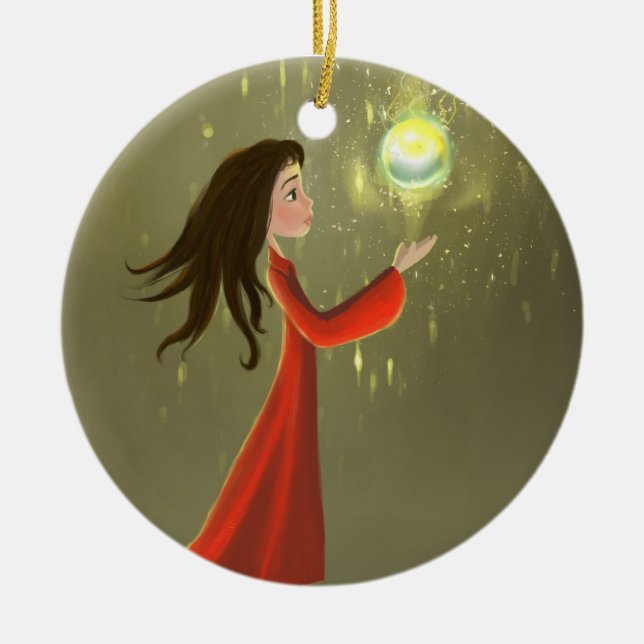 ornamento da menina e do sol (Frente)