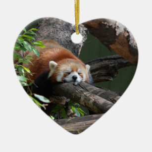 Ornamento da panda vermelha do sono