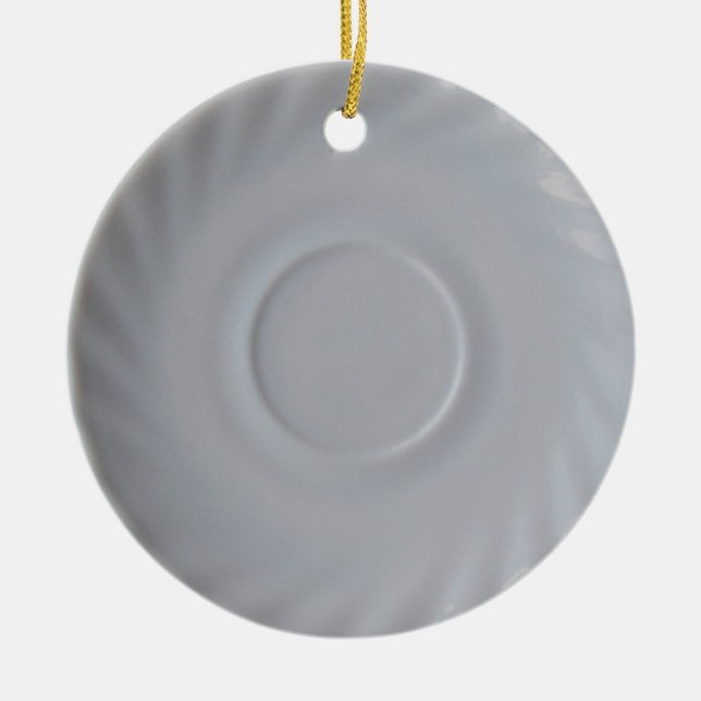 Ornamento da placa do Saucer/ (Frente)