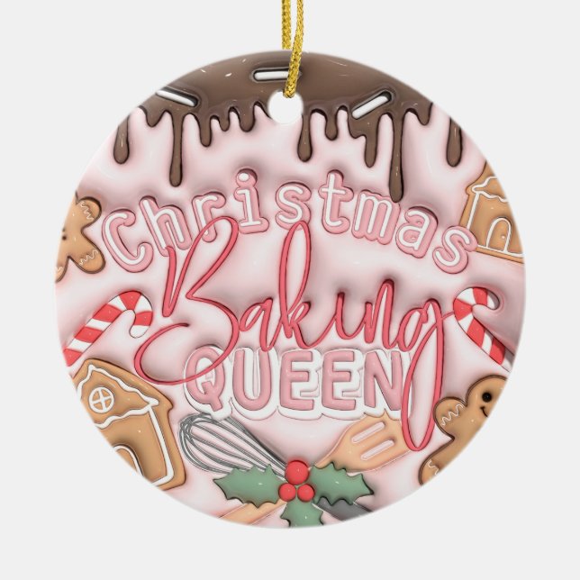 ornamento da rainha do Natal (Frente)