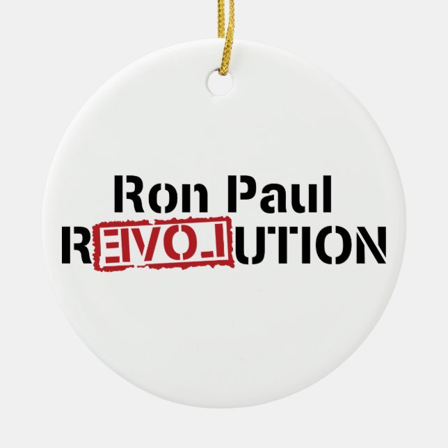 Ornamento da revolução de Ron Paul (Frente)
