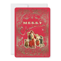 Ornamento da Vintagem de Feliz Natal - Cartão de C