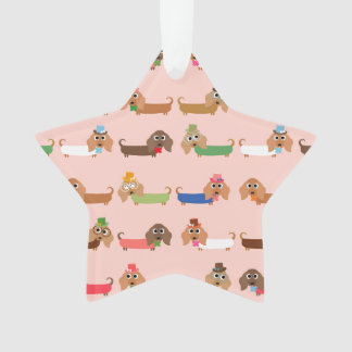 Ornamento Dachshunds engraçados