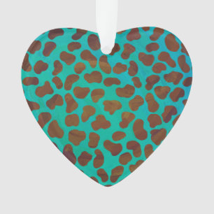 Ornamento Dalmaciano Brown e Teal Impressão