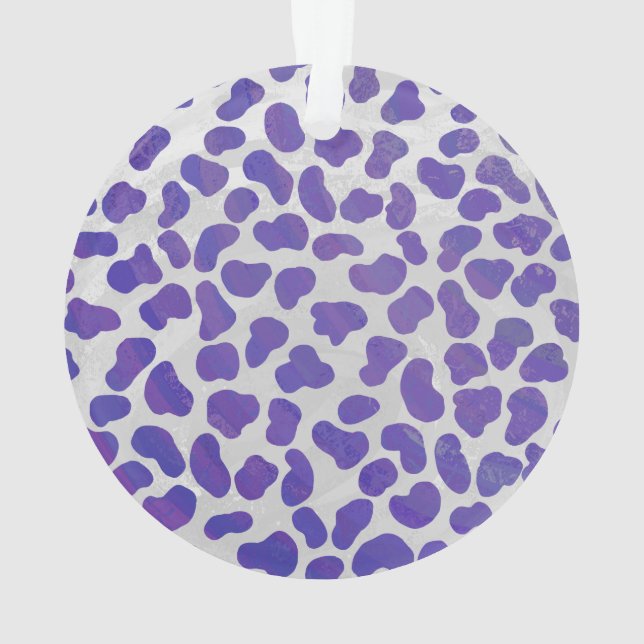 Ornamento Dalmaciano Roxo e Impressão branco (Verso)