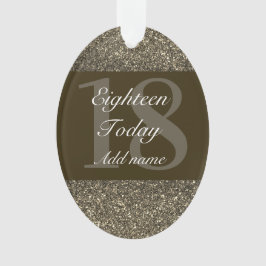 Ornamento Dama especial personalizada de adorno de aniversár