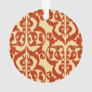 Ornamento Damasco do Moorish de Ikat - tanjerina