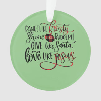 Ornamento Dança Como Um Brilho Sorridente Como Rudolph Amor 