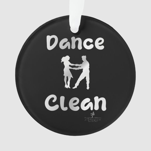 Ornamento Dance Clean Mexicano Silver Round (Frente)