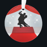 Ornamento Dance Ornament - Competition Dancing<br><div class="desc">Espero que goste disto como um ornamento para a tua árvore, um banquete redondo de um ano para pendurar na tua casa, um presente para os teus amigos dançarinos de merda... tu dás-lhe o nome! Eu paguei as taxas das Licenças Estendidas para o histórico, e oferecerei algumas variações mais tarde....</div>