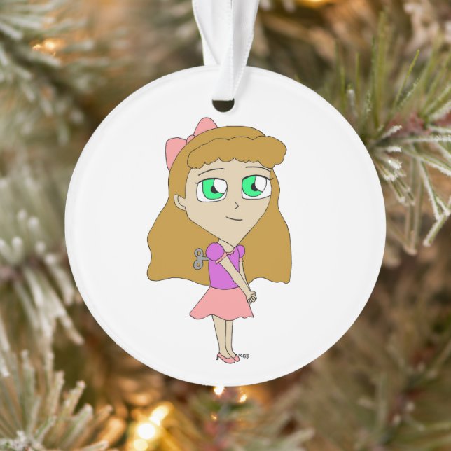 Ornamento dar corda no chibi (Árvore)