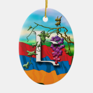 Ornamento das iniciais "E" do alfabeto arménio