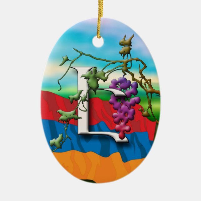 Ornamento das iniciais "E" do alfabeto arménio (Frente)