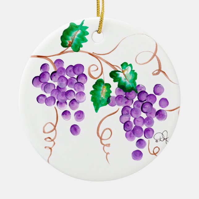 Ornamento das uvas para vinho (Frente)