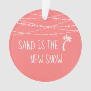 Ornamento Data do primeiro Natal do Coral Tropical na Flórid