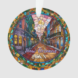 Ornamento Datas da Rua Bourbon, Nova Orleans, Personalizada