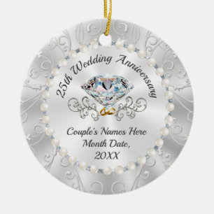 Ornamento de 25 personalizado barato