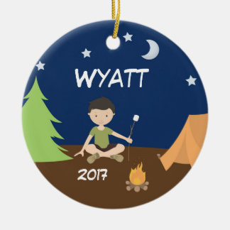 Ornamento de acampamento Brown da barraca do céu