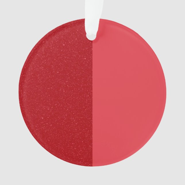 Ornamento de Acrilato Vermelho de Tomato Dividido  (Frente)
