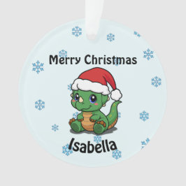 Ornamento de acrílico de feliz Natal personalizado