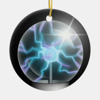 Ornamento de Árvore Cerâmica de Bola Plasmática Az