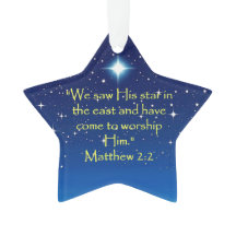 Ornamento de Árvore de Escrituras de Natal nas Est