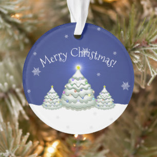 Ornamento de Árvore de Natal Azul