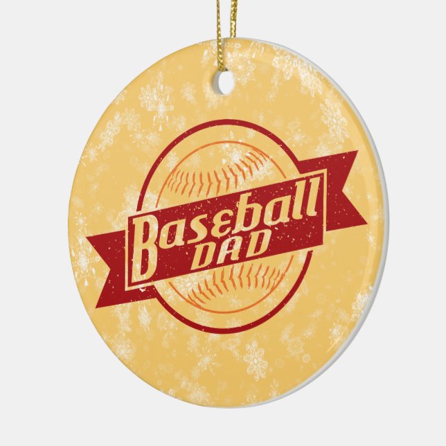 Ornamento de Árvore de Natal de Baseball, Pai de B (Esquerda)