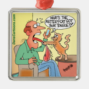 Ornamento de Árvore de Natal de Cartoon Premium