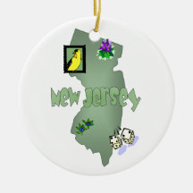 Ornamento de Árvore de Natal de Nova Jersey